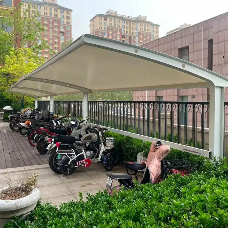 安新县膜结构电动车棚